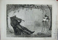 Old Antique Print 1875 Dudley Gallery Man Music Violin Chair Baby Emslie 19th