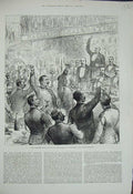 Antique Print *0254 1882 Banquet Life Guards Humphrey'S Hall Knightsbridge