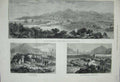 Old Antique Print 1880 Laurium Silver Mines Greece Furnaces Washing Well 19th