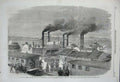 Old Antique Print 1862 War America General Pope Levee Cairo Halleck Ship 19th