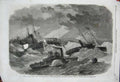 Old Antique Print 1862 Civil War America Ships Hatteras Bar Burnside Art 19th