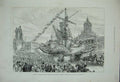 Old Antique Print 1880Jubilee Festival Belgian Brussels Guilds Procession 19th