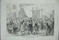 Original Old Antique Print 1876 Charity Herzegovinian Refugees Ragusa Victorian