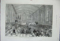 Old Antique Print 1876 Christmas Service Calcutta Cathedral Prince Wales 19th