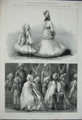 Original Old Antique Print 1876 Maharajah Jodhpore India Begum Bhopal Puttiala