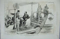 Original Old Antique Print 1876 Prince Wales State Barge Maharajah Benares Boat