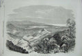 Old Antique Print 1869 View Bay Harbour St Jago De Cuba Mountains Trees 19th