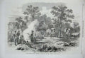 Old Antique Print 1869 South Africa Camp Daka Zambesi Valley Natives War 19th