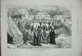 Old Antique Print 1876 Lieutenant Cameron Africa Pagazi Kiwakasongo Dance 19th