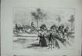 Old Antique Print 1876 Prince Wales Seville Spanish Horses Carriage Spain 19th