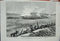 Original Old Antique Print 1885 War Soudan Redvers Buller Metammeh Klea Wells