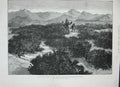 Old Antique Print 1884 War Soudan Sinkat Mountains Country Camel Natives 19th