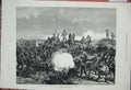 Original Old Antique Print War Egypt 1882 Mahuta Explosion Siers Army Horses