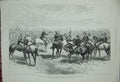Original Old Antique Print 1885 Soudan Lord Wolseley Australian Siers Army War