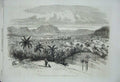 Old Antique Print 1869 Circa De Las Posas Pan Guajaybon Cuba Town Hills 19th
