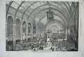 Original Old Antique Print 1869 Interior International Exhibition Amsterdam