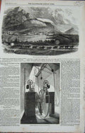 Old Antique Print 1857 Royal Obervatory Cape Town Africa Instrument Art 19th