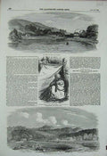 Old Antique Print Island Kawan New Zealand 1855 Hutt River Horata-Tanewa 19th