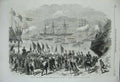 Old Antique Print 1869Empress French Prince Imperial Corsica Ajaccio Ship 19th