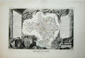 Original Old Antique Print 1845 Atlas National France Maps Du Gard Nimes Alais