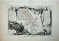 Original Old Antique Print De L'Isere 1845 Atlas National France Maps Grenoble
