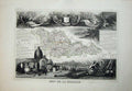 Original Old Antique Print De La Moselle 1845 Atlas National France Maps Metz