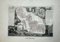 Old Antique Print 1845 Atlas National France Maps Du Nord Avesnes Liele 19th