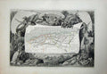 Old Antique Print 1845 Atlas National France Maps D'Alger D'Oran Chilelah 19th