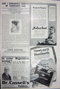 Old Vintage Print Advertisement 1922 Bp Motor Oil Cigarettes Mellin Food 20th