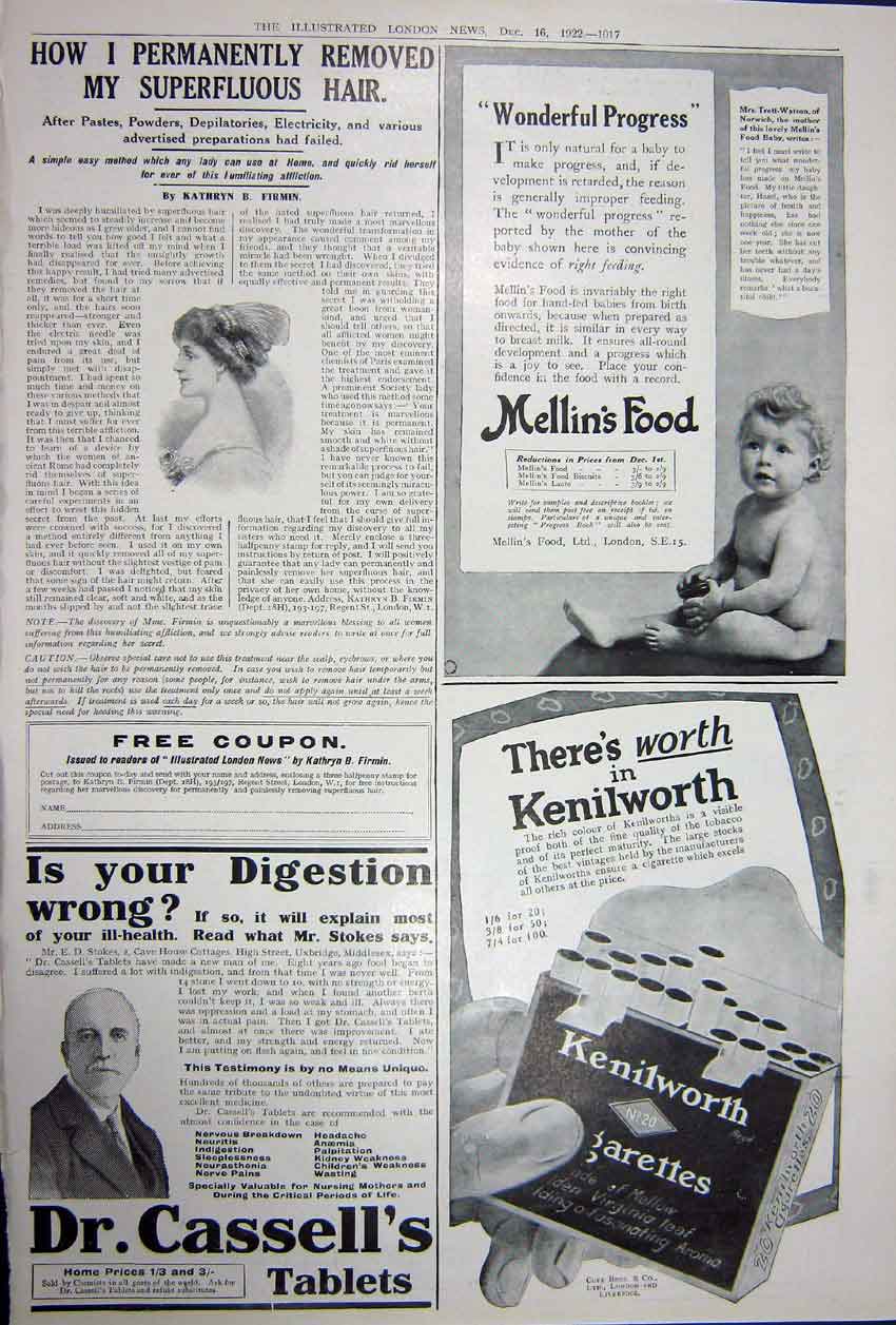 Old Vintage Print Advertisement 1922 Bp Motor Oil Cigarettes Mellin Food 20th