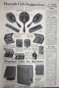 Old Vintage Print Advertisement 1922 Gas Radiators Harrods Knightsbridge 20th
