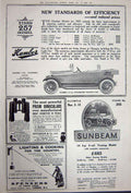 Antique Old Print Advertisement 1922 Vermouth Vaseline Car Humber Sunbeam 20th