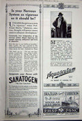 Old Vintage Print Advertisement 1922 Harrods Coats Sanatogen Aquascutum 20th