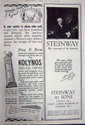 Old Vintage Print Advertisement 1922 Crossley Cars Kolynos Dental Pianos 20th