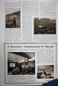Old Vintage Print Advertisement 1922 Harrods Knightsbridge Crossley Cars 20th