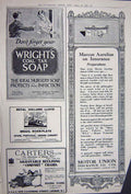 Old Vintage Print Advertisement 1922 Vichy Water Motor Cars Wright Soap 20th