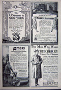 Old Vintage Print Advertisement 1922 Austin Motor Car Atco Ship Burberry 20th