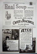 Antique Old Print Advertisement1922 Haig Whisky Cigarettes Atco Blackwell 20th