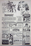 Antique Old Print Advertisement 1922 Rolls Royce Cars Polish Ronuk Benger 20th