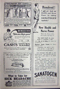 Old Vintage Print Advertisement 1922 Austin Cars Sanatogen Carters Pills 20th