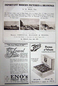 Antique Old Print Advertisement 1922 Vichy Water Drink Cars Frys Christie 20th