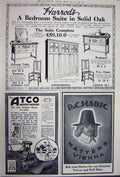 Old Vintage Print Advertisement 1922 Telescopes Watchmakers Harrods Atco 20th