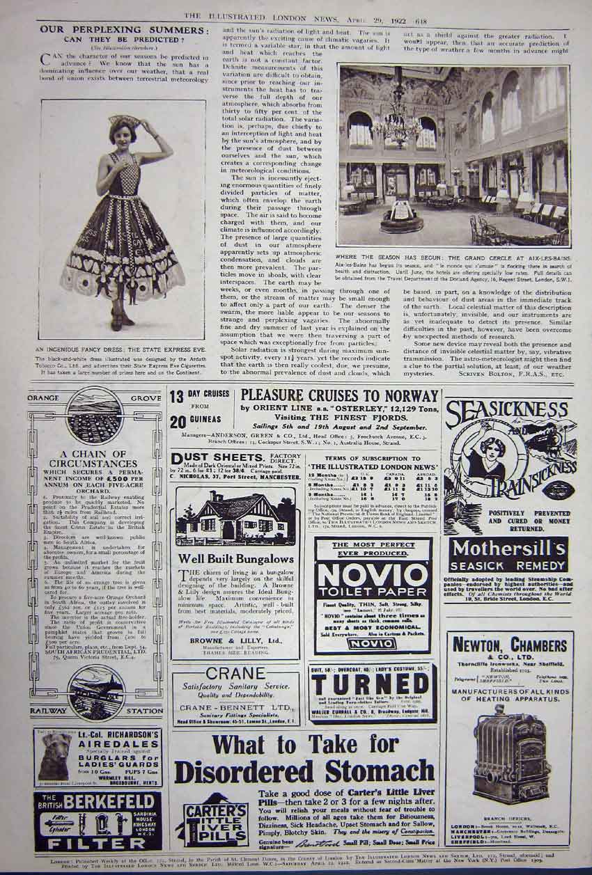 Original Old Vintage Print Advertisement 1922 Daimler Sunbeam Cars Benz Novio