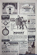 Antique Old Print Advertisement 1922 Austin Motor Car Polish Whisky Mower 20th
