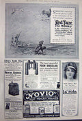 Original Old Vintage Print Advertisement 1922 Sunbeam Car Whisky Novio La-Rola