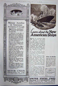 Old Vintage Print Advertisement 1922 Citroen Car Burberry Oil Ship Motor 20th