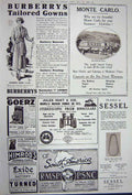 Old Vintage Print Advertisement 1922 Cigarette Burberry Binoculars Carlo 20th