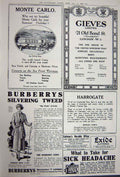 Old Vintage Print Advertisement 1922 Motor Oil Cars Tweed Burberry Carlo 20th