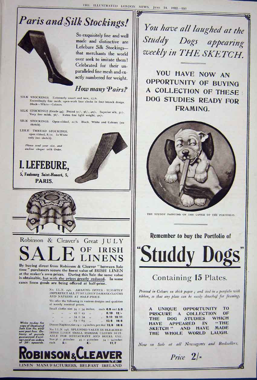 Old Vintage Print Advertisement 1922 Albert Service Motor Car Linen Silk 20th