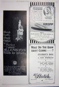 Old Vintage Print Advertisement 1922 Kropp Razor Allenbury'S Food Sketch 20th